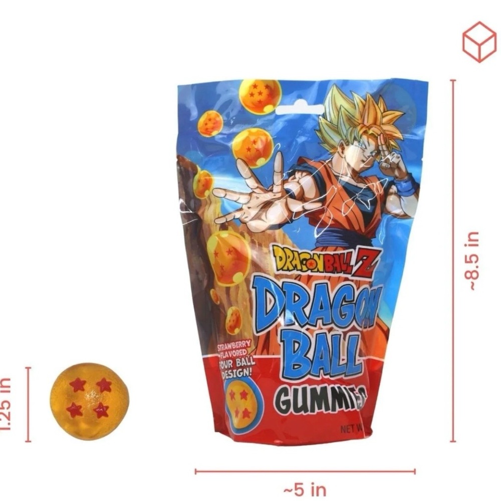Dragon Ball Z Gummy Candy Bag - Blue & Orange Packaging